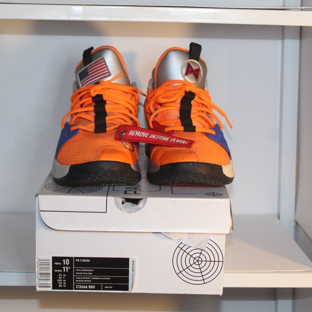 Nike PG3 Nasa Total Orange Black